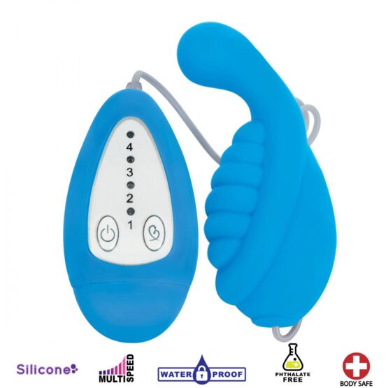 Whirl 4x Silicone Remote Vibe - Blue - Image 2