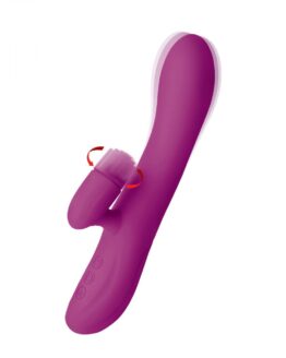 Whirl Silicone Rabbit Vibrator with Rotating Ticklers