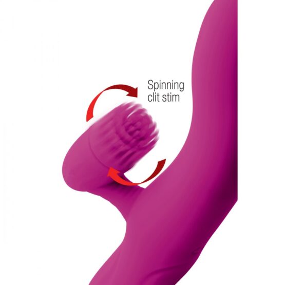 Whirl Silicone Rabbit Vibrator with Rotating Ticklers - Image 3