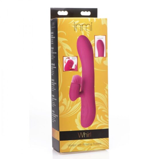 Whirl Silicone Rabbit Vibrator with Rotating Ticklers - Image 5