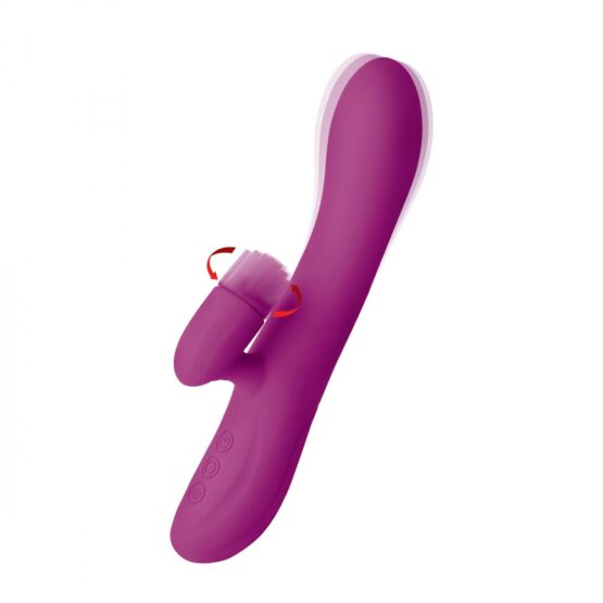 Whirl Silicone Rabbit Vibrator with Rotating Ticklers - Image 6