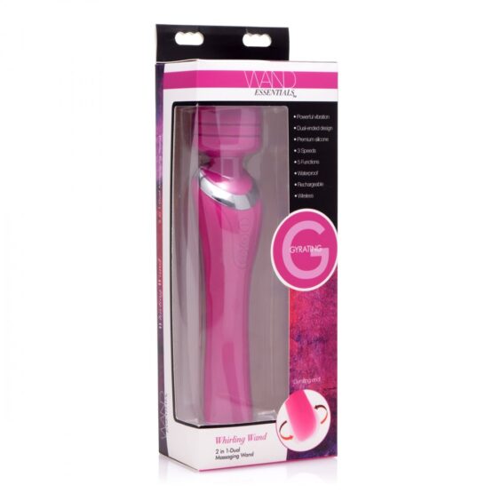Whirling Wand 2 in 1 Silicone Dual Massage Wand - Image 6