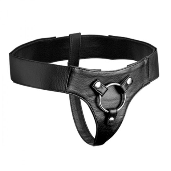 Wide Band Strap On Harness Kit with Silicone Dildo - Image 3