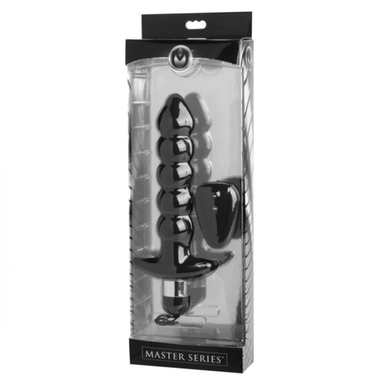 Wireless Black Vibrating Anal Beads with Remote - Image 3